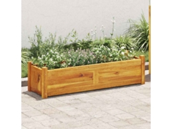Jardinera elevada de madera de acacia de 100 x 30 x 25 cm, DKD Home Decor