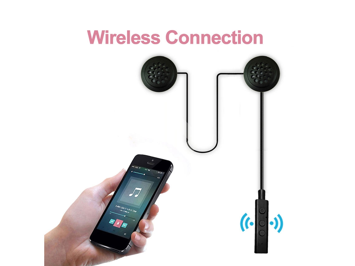 Auriculares Inalámbricos Bluetooth Para Motocicleta Con Intercomunicador Para Casco, Micrófono Hd Y Función Manos Libres.