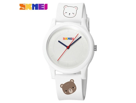 Relojes de Pulsera de Cuarzo Reloj Redondo Impermeable para Mujeres Hombres-Little Bear LUUCOZK