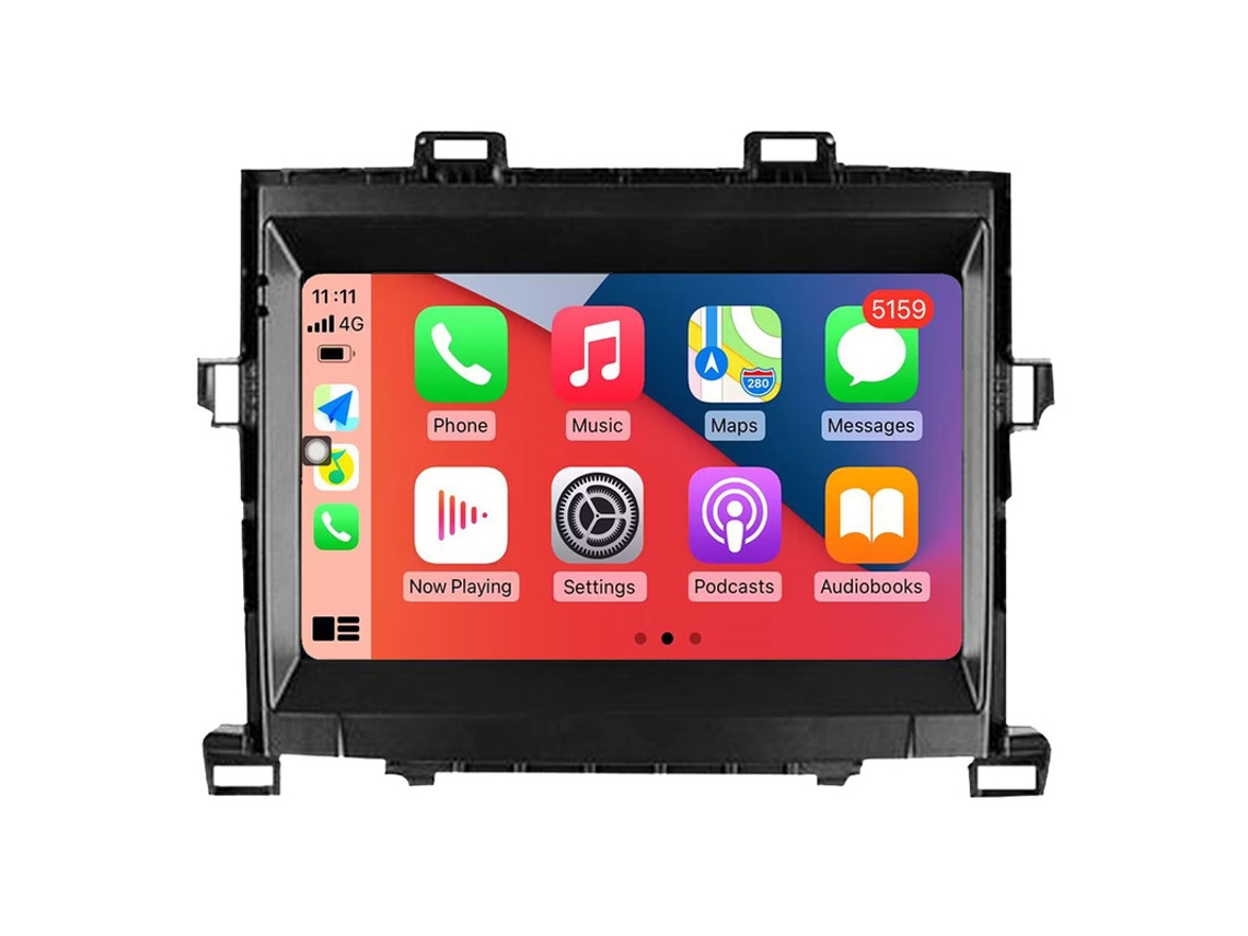 Coche Radio Android Auto Autoradio 8GB RAM 128G ROM CarPlay Navegación GPS Pantalla Táctil RoverOne para Toyota Alphard H20 2008 - 2014 