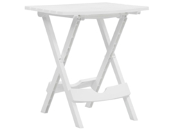 Mesa de jardín LOVELY HOME plegable en color blanco (45,5 x 38,5 x 50 cm)