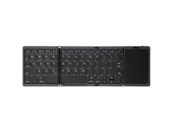 Yuysan B089t Mini teclado inalámbrico plegable Bluetooth ultrafino portátil negro