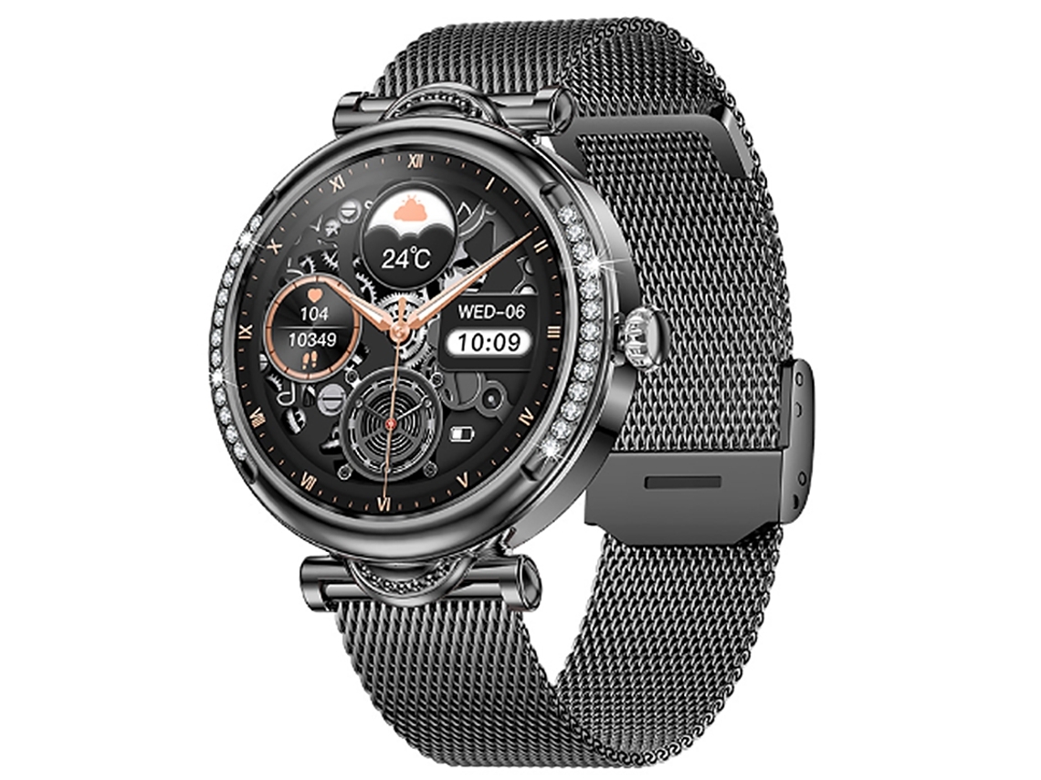 Reloj Inteligente para Mujer Monitor de Ritmo Cardíaco con Monitor de Presión Arterial Responder/Hacer Llamadas Rastreador de YEMAESRE