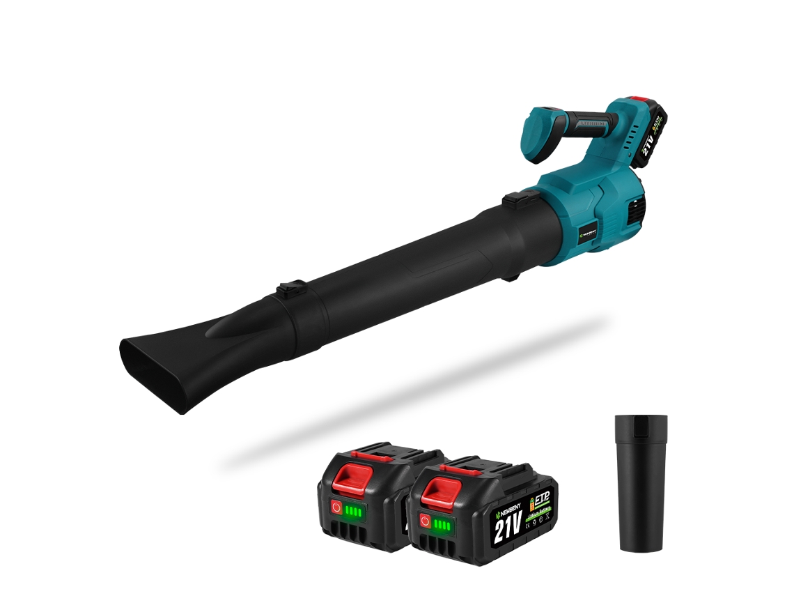 Soplador de nieve eléctrico sin escobillas, 30.000 RPM, 3 velocidades, con 2 baterías - Newbeny