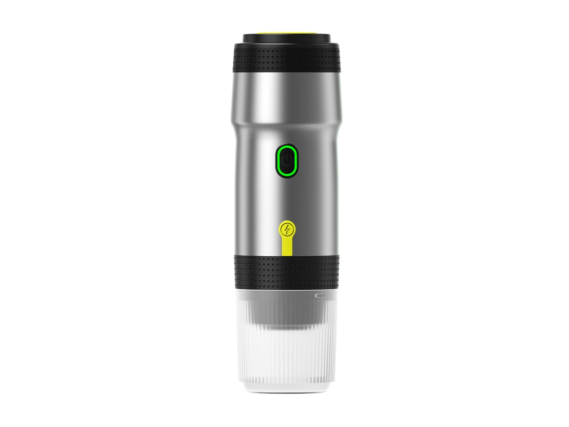Cafetera Portátil 3 En 1, Con Calefacción Inalámbrica, Para Café En Polvo O Cápsulas, Ideal Para Viajes Y Oficina, Color Plateado. GERTIZ