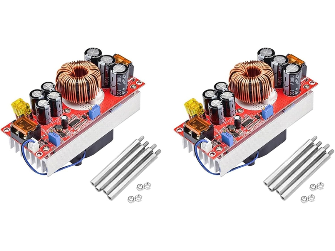 Convertidor Elevador De Cc 2x - 1800w 40a Voltaje Ajustable De 10-60v A 12-90v Para Diversas Aplicaciones.
