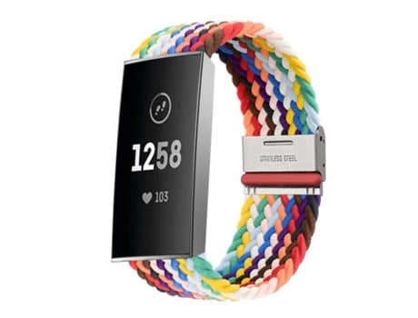 Pulsera Trenzada Flexible para Fitbit By Google Charge 3 Multicolor VEANXIN