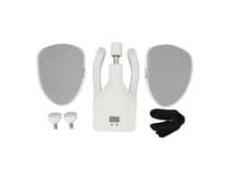 Treinador De Coxa Com Resistência Ajustável 10-35kg Contador Digital Equipamento De Exercício Para Força Interior Branco