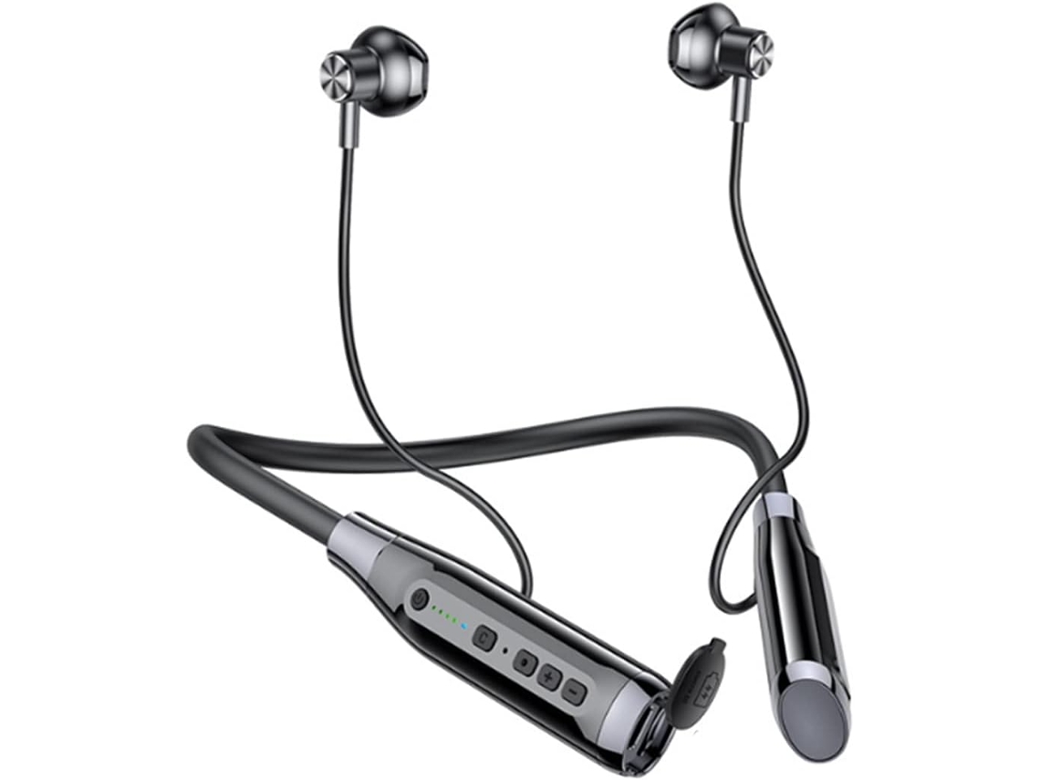 Auriculares Bluetooth 5.0 A12 Con Banda Para El Cuello, Batería De Larga Duración, Diseño Sin Enchufe, Gráficos Y Diseño Semi-intraural.