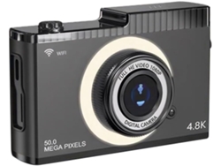 Cámara Digital 4k Fhd De 50 Mp Con Enfoque Automático, Pantalla Ips De 2,4 Pulgadas, Wifi Compacto