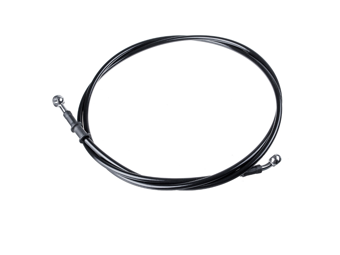 Mangueras de aceite de embrague de freno trenzadas para motocicleta y bicicleta, 80 cm, 30 cm y 220 cm, cable negro