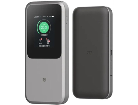 Router ZTE MU5120 5G (5G - Wi-Fi 5 GHz - Wi-Fi 6 GHz - Wi-Fi 4 - Gris oscuro)