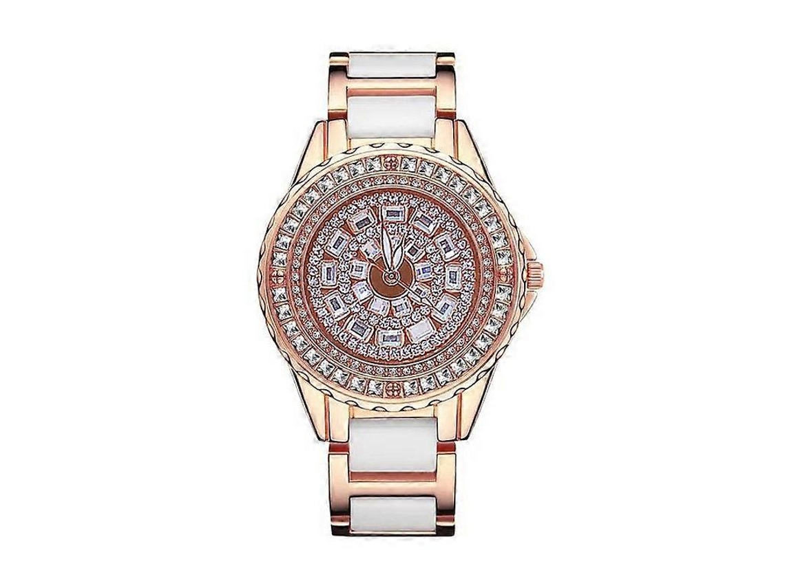 Reloj para mujer Bs Bee Sister Fa1490 con brazalete de cerámica y diamantes Hengrongshen