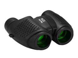 Binoculares 8x22 de alta resolución, resistentes a golpes, seguros, regalo para niños, juguete de Navidad, senderismo, camping, observación de aves, viajes, color negro. Bestvite
