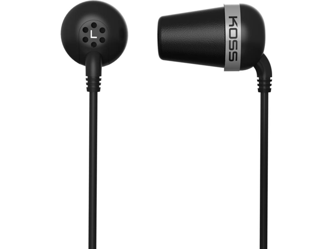 Auriculares con Cable KOSS PLUG (In Ear - Micrófono - Negro)