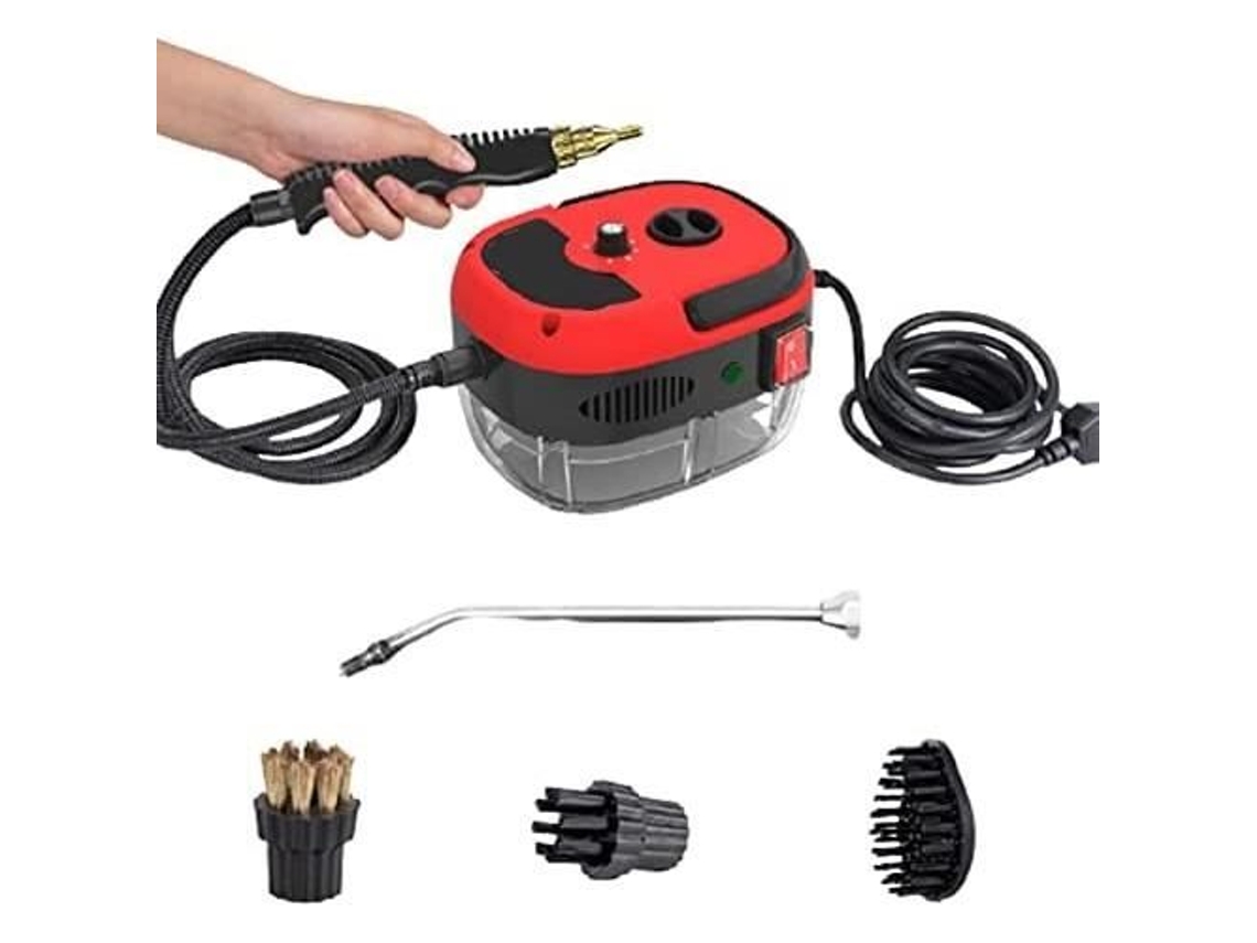 Limpiador a vapor de mano de 2500 W con tanque de agua de 900 ml, kit de accesorios de limpieza de alta presión para cocina Aucune
