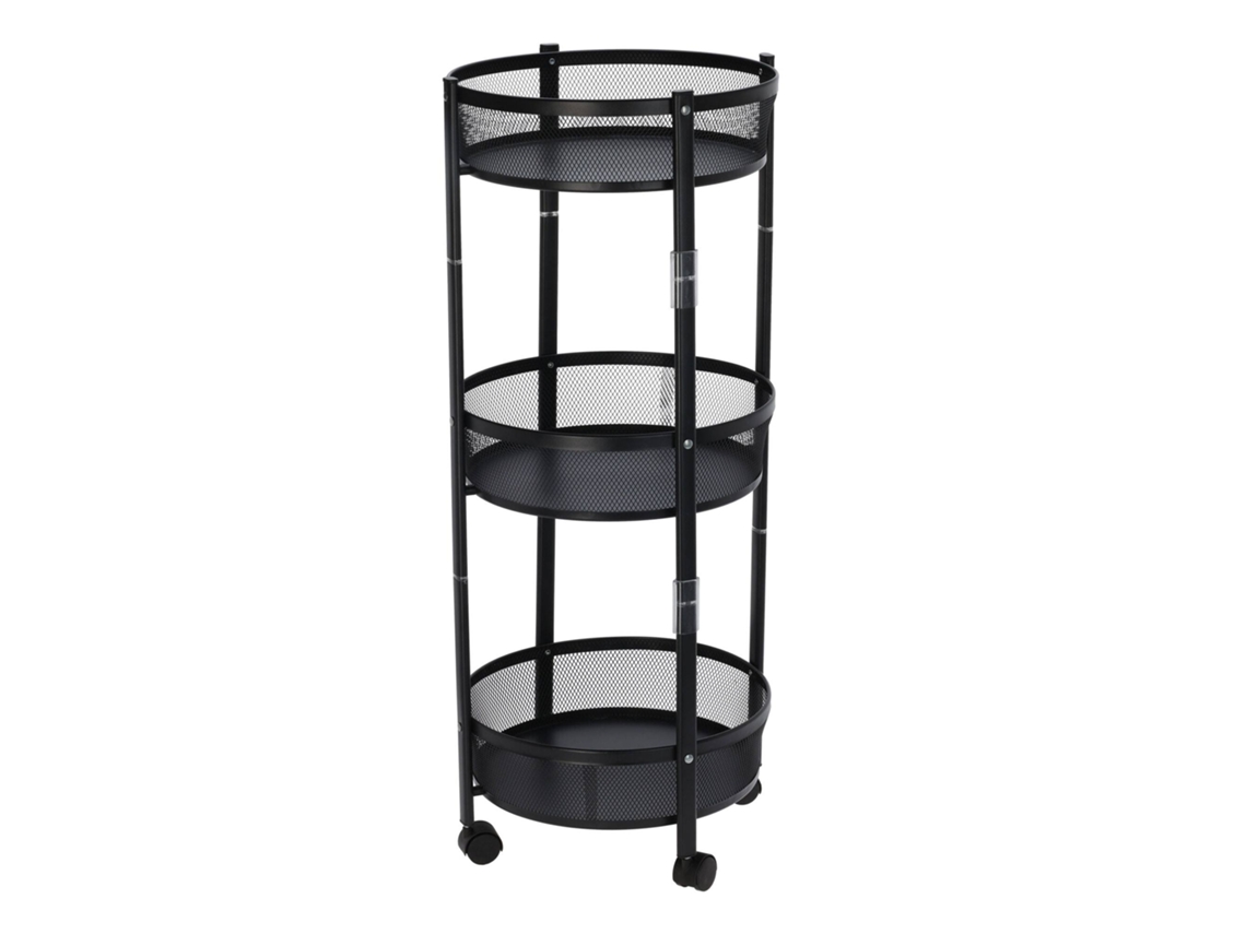 Carrito de cocina plegable con ruedas Well Home Ø37x88cm Wellhome