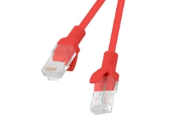 Cable de red UTP LANBERG Patchcord, 5 m, Cat 5e, rojo.