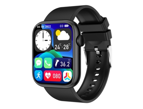 EKO 5.2 Reloj conectado con memoria flash y pulsera de silicona Negro