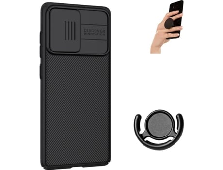 Funda, Soporte y Popsocket Samsung S20 FE PHONESHIELD Camshield Nillkin Negro