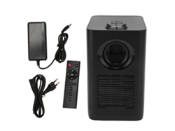 Proyector portátil inteligente LAXISCREED 1080p con Wi-Fi y Bluetooth.