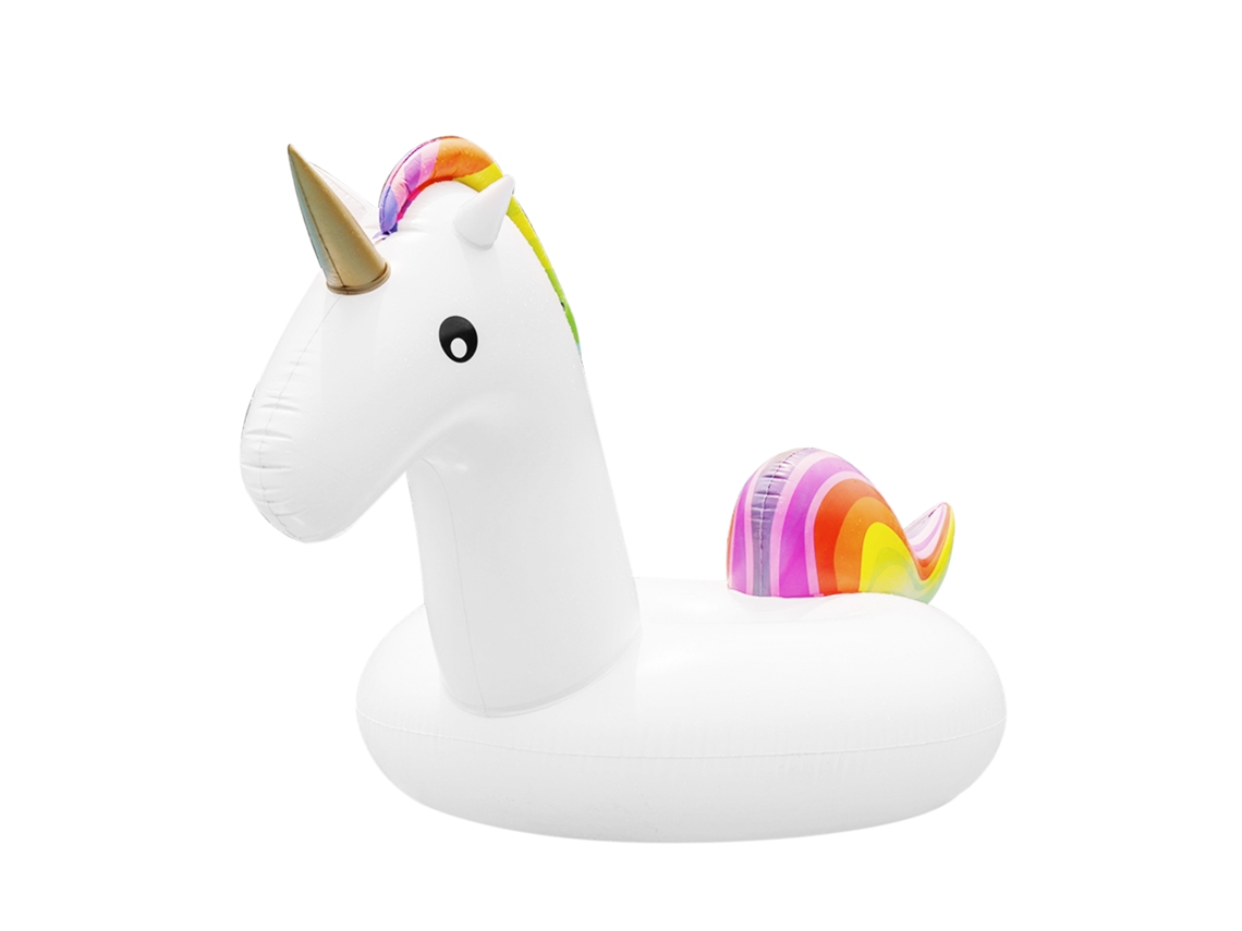 Flotador gigante con forma de unicornio. 250 x 110 cm. Presa