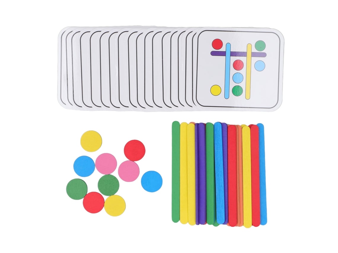 Rebe-brinquedo De Quebra-cabeça De Palitos Coloridos Para Crianças Para Desenvolvimento Cognitivo E Educação Precoce