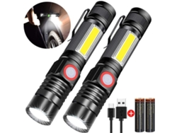 Linterna COB Portátil KOFIHETY (USB Zoom para Rescate/Camping) KOFIHETY