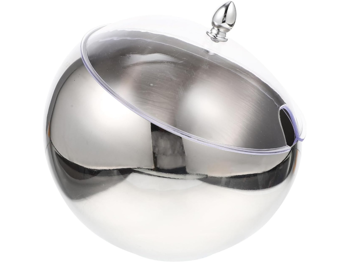 Bol De Metal, Acero Inoxidable. Bol De Metal Con Borde Inclinado, Multifuncional Para Frutas.