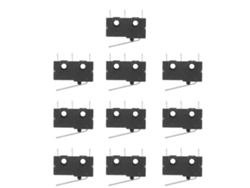 20 Interruptores Microeléctricos Mini Limitadores Para Electrodomésticos Y Equipos Electrónicos 2,00x1,50x0,60cm Negro