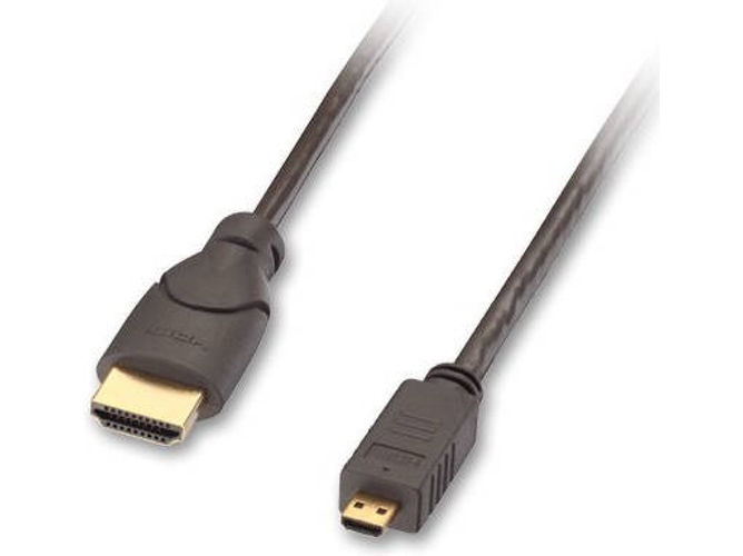 Cable HDMI LINDY (Micro HDMI D - 2 m - Negro)