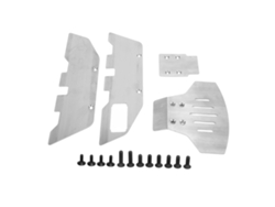 Protectores De Chasis Delantero Y Trasero De Acero Inoxidable Para Piezas De Mejora Del Coche Rc Traxxas Slash 2wd 1/10