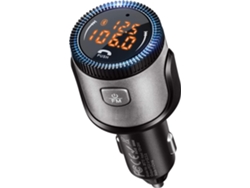 Transmisor FM Bluetooth 5.1, 36 W, QC 3.0, PD 3.0, llamadas manos libres, Asistente Siri, Chaberlu (negro)