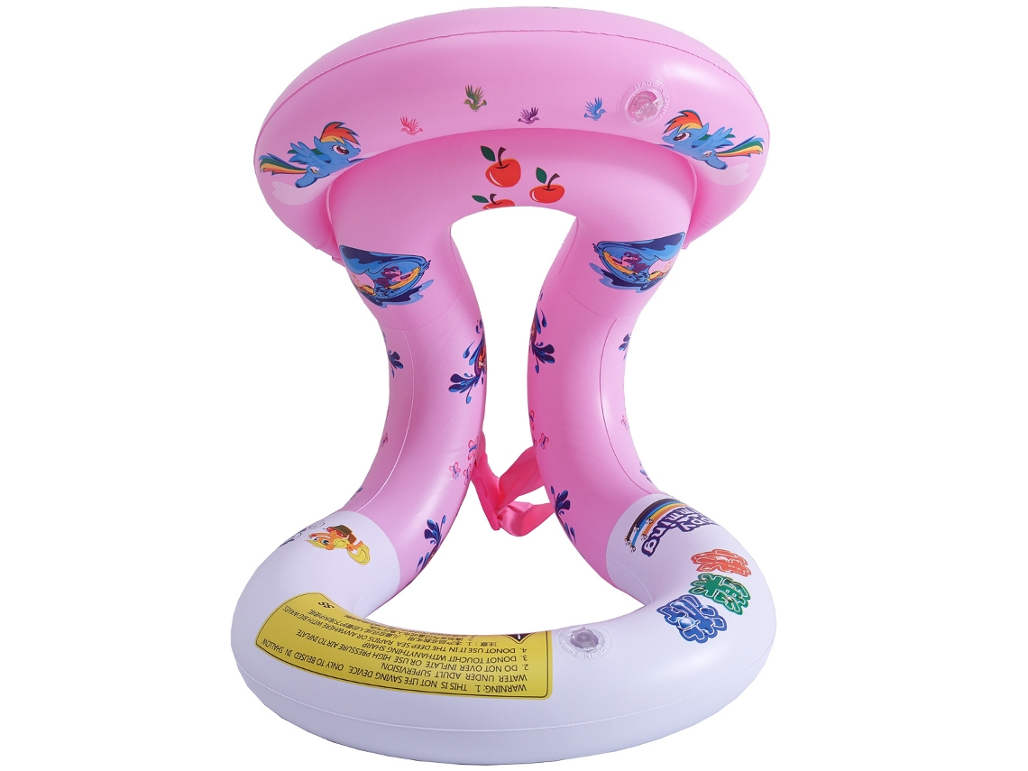 Flotador hinchable, bañador hinchable, chaleco hinchable para niños principiantes - poni rosa (apto para niños de 2 a 6 años)