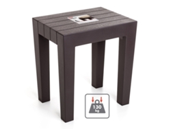 Banqueta TATAY Lombok Efecto Madera (Marrón - 38 x 29 x 41 cm - Plástico PP05)