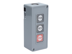 Caja de control de alimentación de CA con interruptor de botón pulsador de reinicio automático