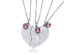 2026-regalo De Día De La Madre Collar Personalizado Para Madre E Hija De Acero Titaneo Plata