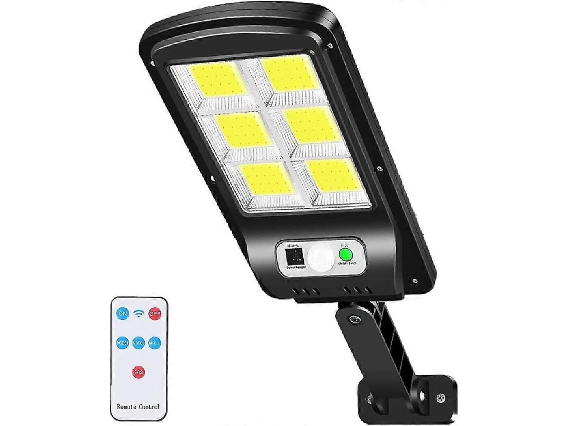 Omni-luz Solar Exterior 6000lm Led Con Sensor De Movimiento 3 Modos Ip67 Impermeable