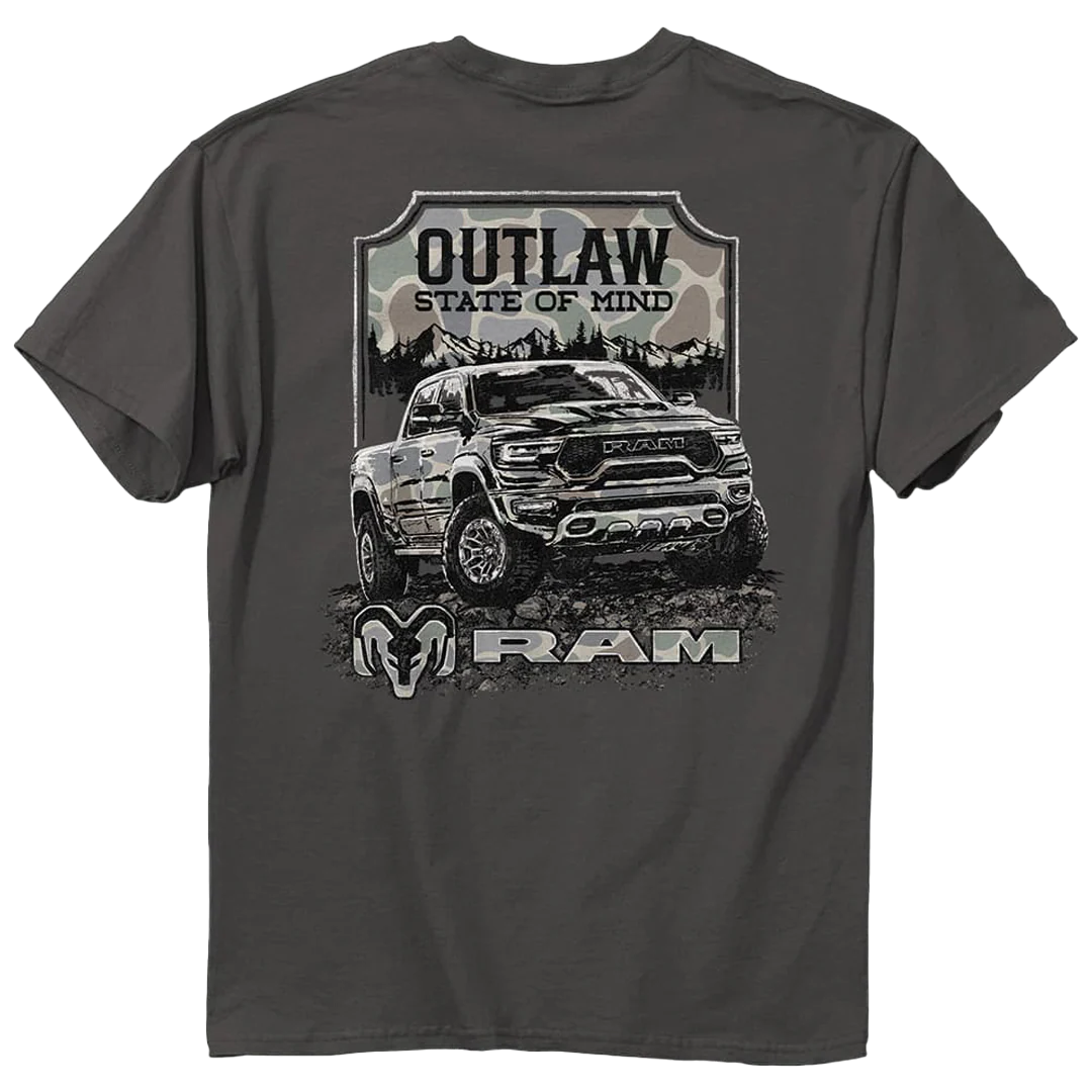 Dodge Ram Outlaw Camo T-shirt Unisex Rockinstone Size:m