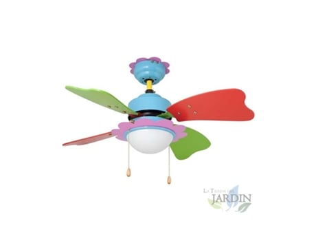 Ventilador de Techo ORBEGOZO 3 Velocidades Aspas de Colores