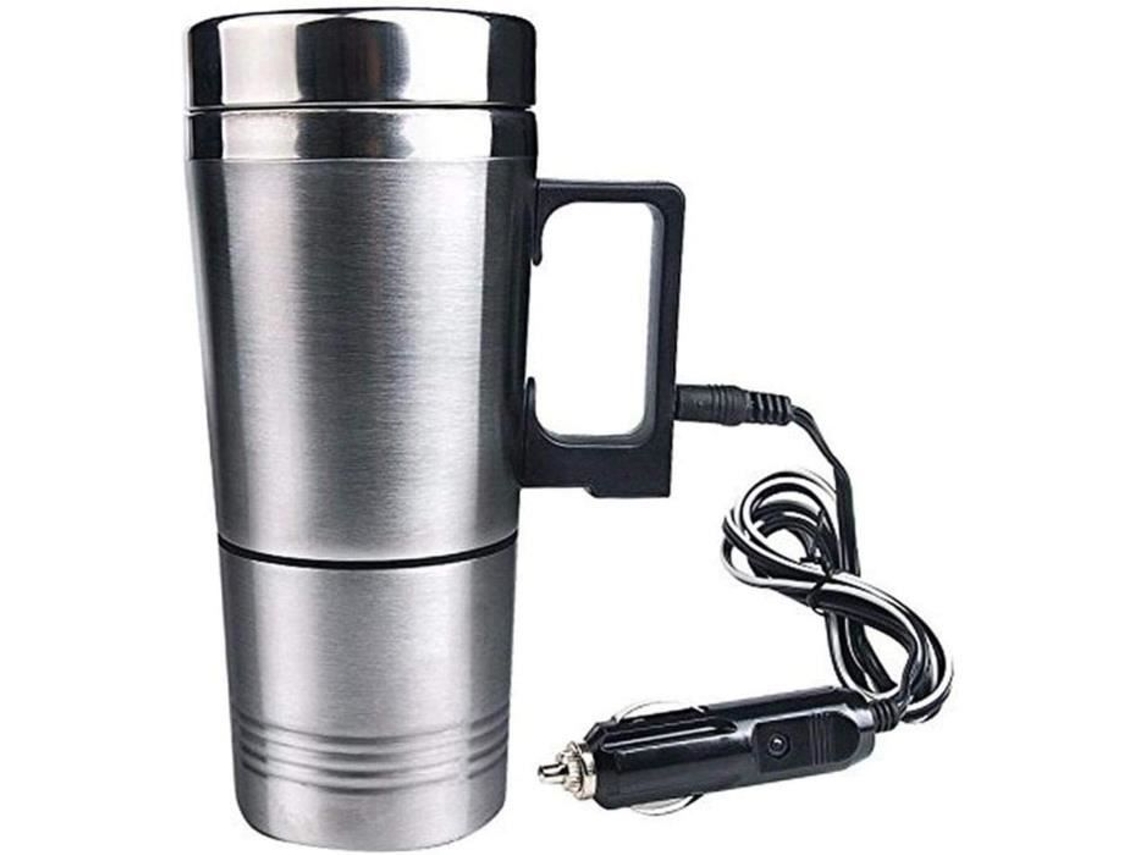 Botella termo eléctrica de 12V, hervidor eléctrico para coche, taza de viaje de acero inoxidable, hervidor eléctrico para coche Coh916 TRAHOO