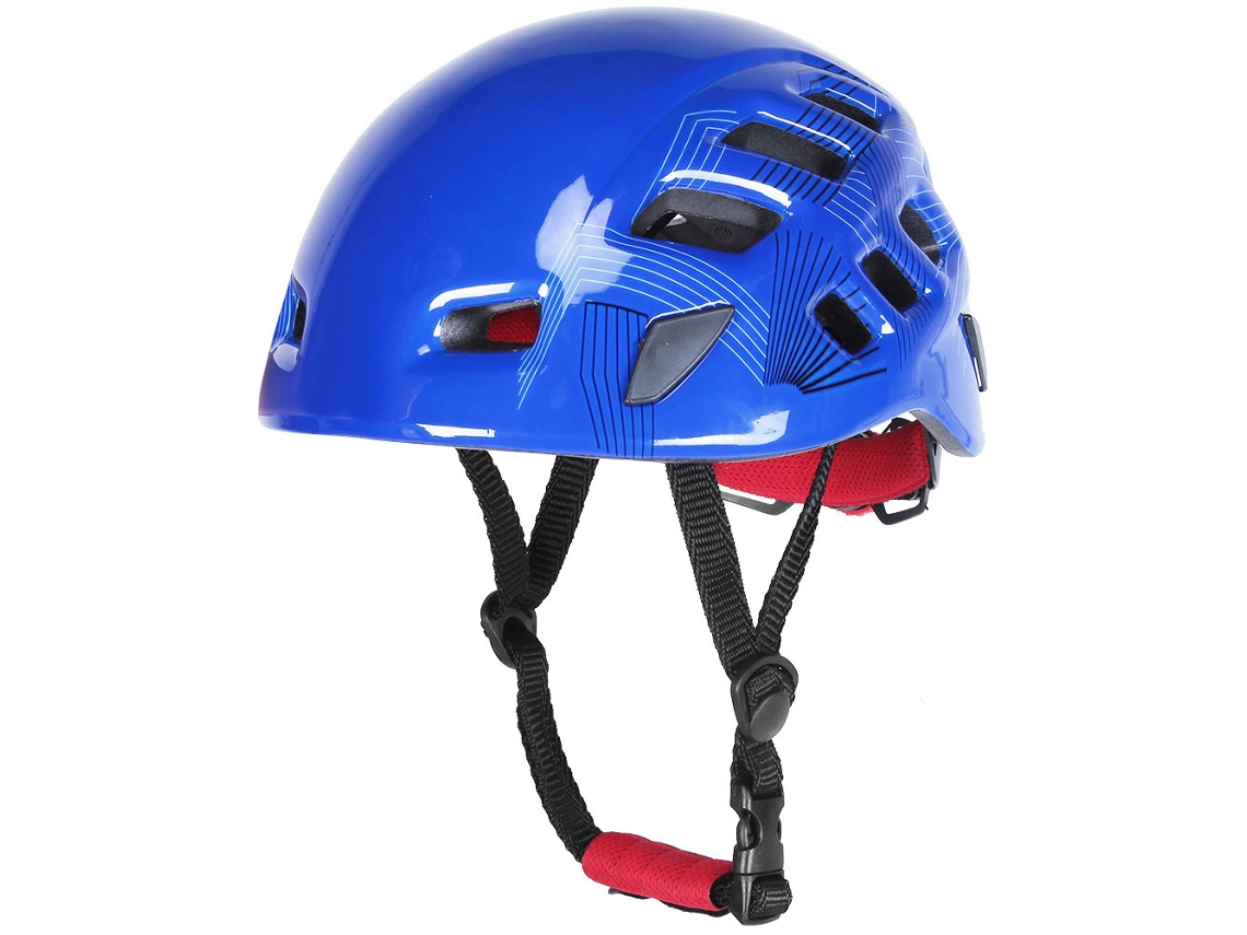 Casco de seguridad azul para deportes al aire libre