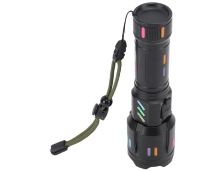 Super brillante linterna frontal LED CHRONUS Td240402-17Zzy 11 modos de iluminación USB recargable Negra