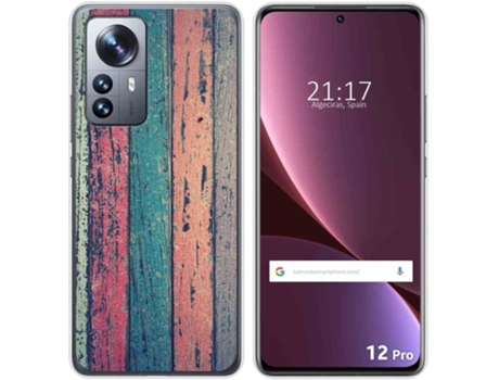 Carcasa para Xiaomi 12 Pro 5G TUMUNDOSMARTPHONE Dibujos Madera 10 Multicolor