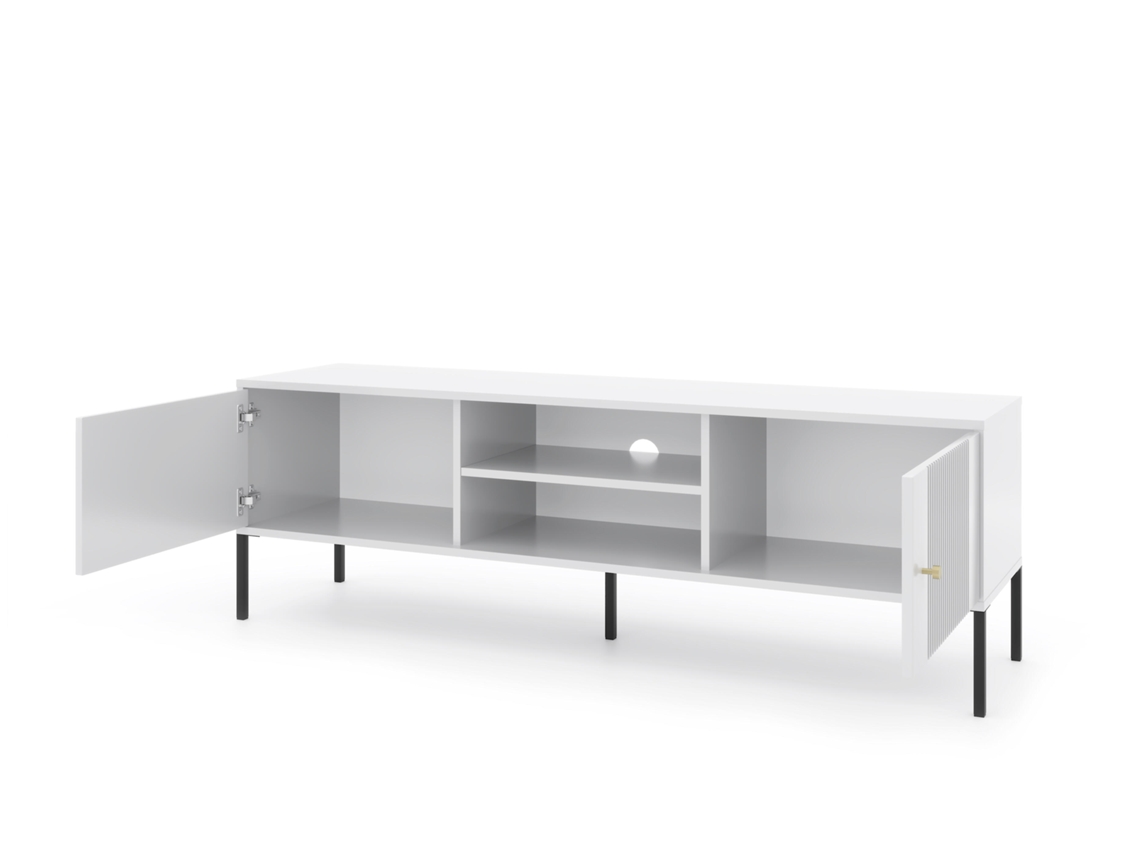 Muebles Tv FURNLUX Iseo (Blanco, Madera Contrachapada - 154X50X50 Cm)