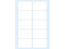 Etiqueta MARKIN Blanco (8.3 x 5.3 cm)