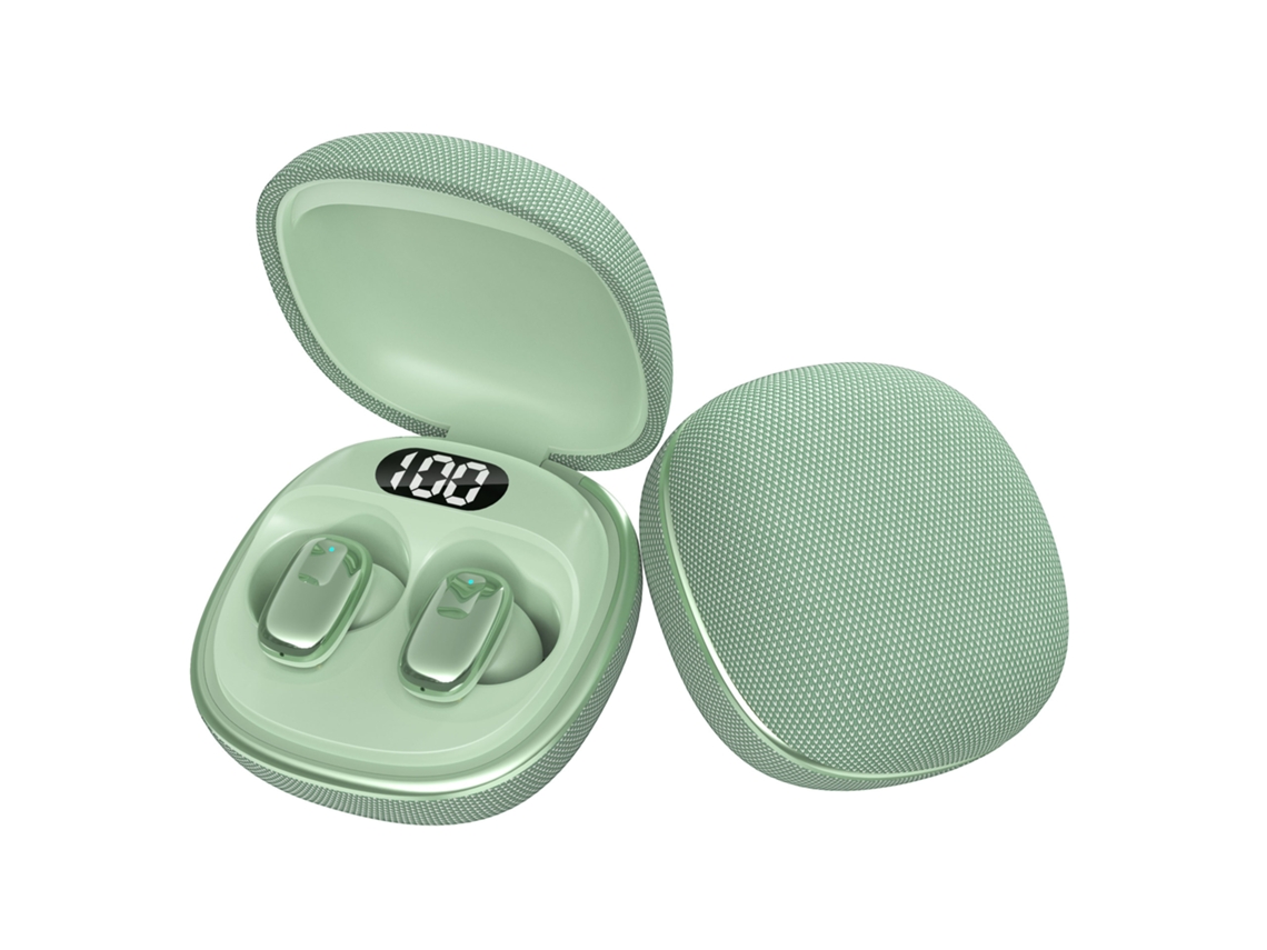 Auriculares Inalámbricos Mini (verdes) Con Bluetooth, Pantalla Led Y Micrófono Hd.