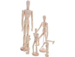 Maniquí Articulado De Dibujo De 5 Piezas Con Soporte Estable, Modelo Humano Flexible Para Bocetos.