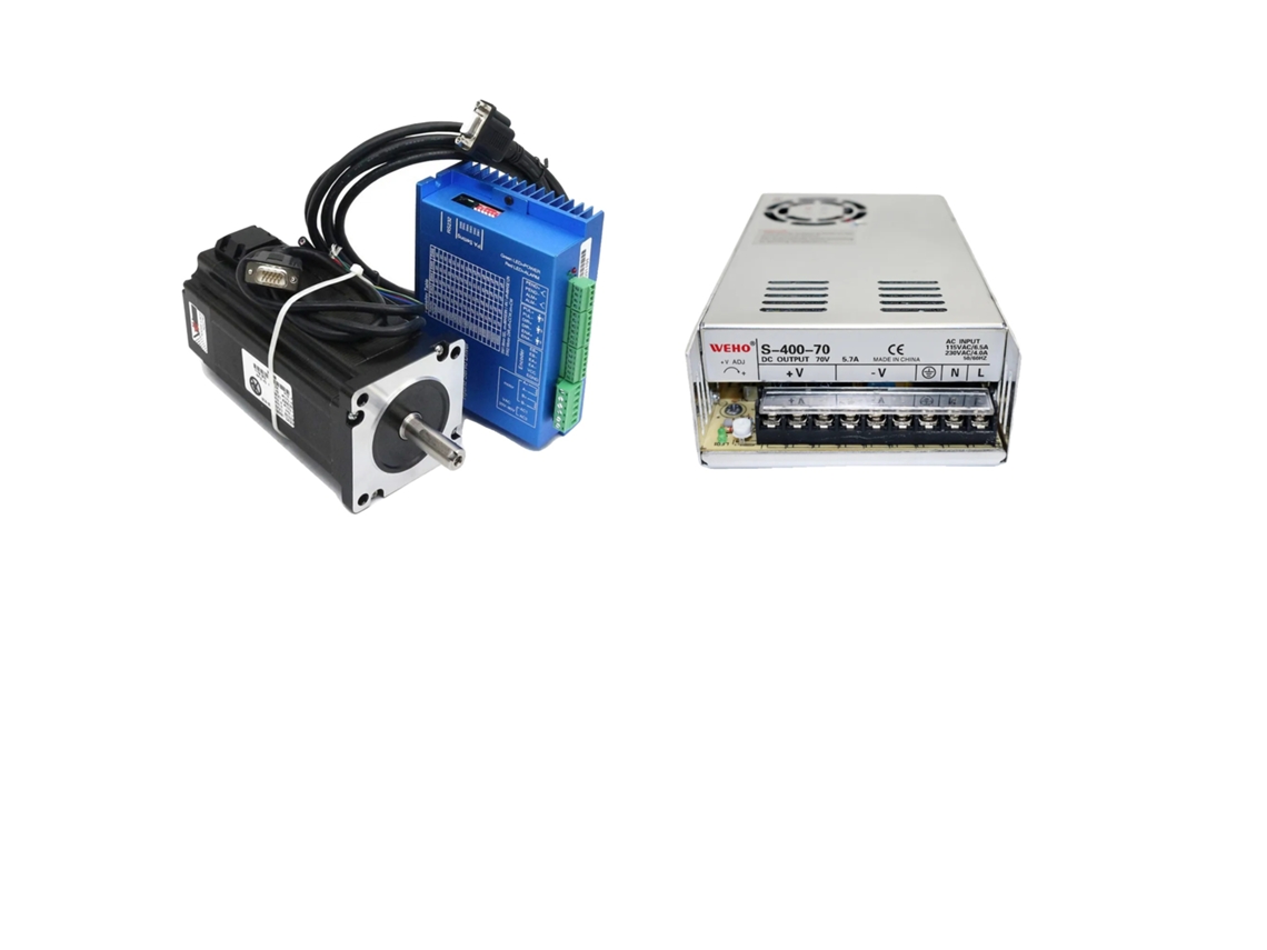 Servomotor de bucle cerrado Nema34, alto par de 12 Nm, control de corriente adaptativo, kit OEM de 1 eje