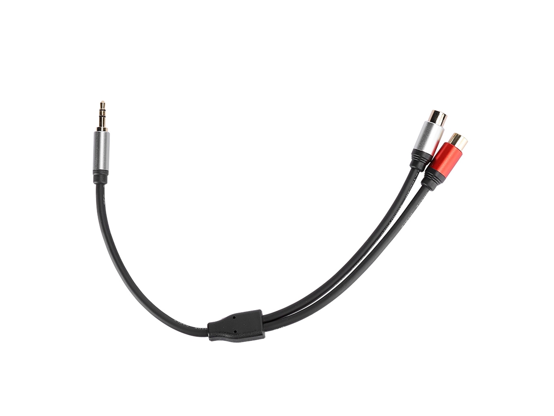 Cable De Audio 1 Dividido En 2, 3,5 Mm Macho A 2 Rca Hembra, Cable Estéreo Para Subwoofer, 0,3 M 11,8 Pulgadas